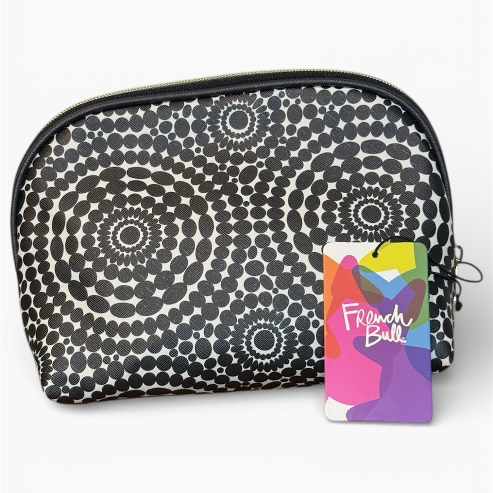 French Bull Black and White Cosmetic Bag